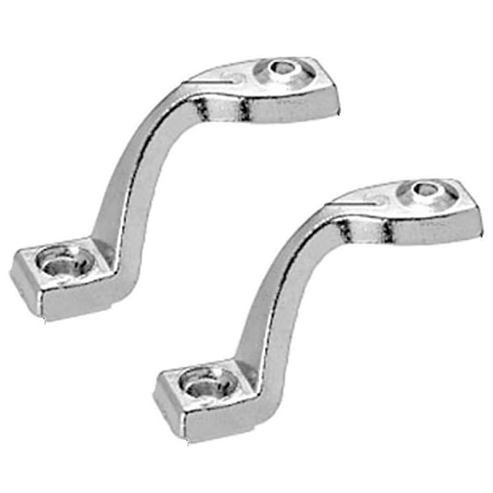 Diecast Chrome Plated Bracket Set for Attaching Wood Handles Left and Right Hand - Diecast Chrome Plated Bracket Set for Attaching Wood Handles Left and Right Hand