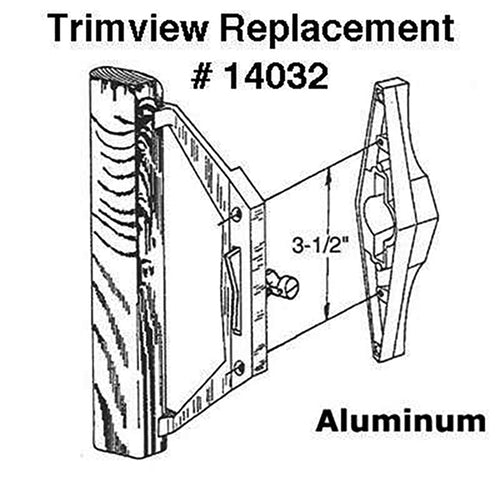 Trimview Inside Latch with Pull 3-1/2 (Obsolete) - Trimview Inside Latch with Pull 3-1/2 (Obsolete)