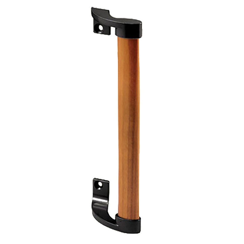 Non-Handed Surface Mount Stained Wood Pull Handle with Diecast Bracket End Caps for Patio Door - Non-Handed Surface Mount Stained Wood Pull Handle with Diecast Bracket End Caps for Patio Door