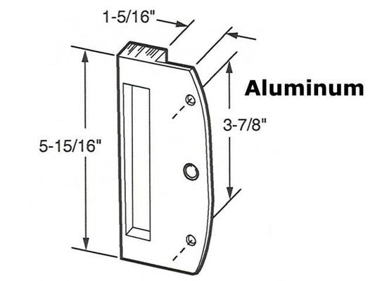 DISCONTINUED - Pull, 3 7/8, Sliding Glass Door