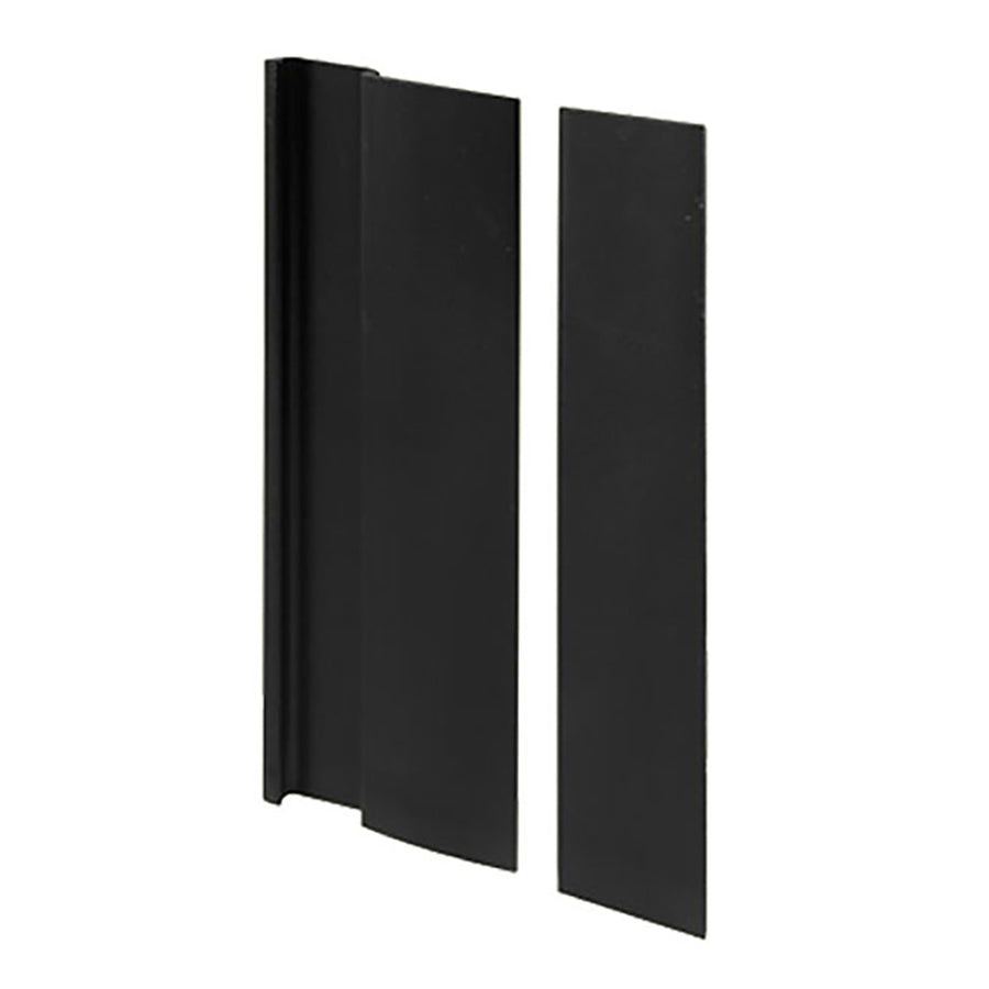 Aluminum Cover Plate and Pull Handle for Sliding Door - Black - Aluminum Cover Plate and Pull Handle for Sliding Door - Black