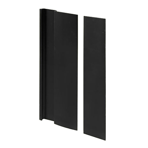 Aluminum Cover Plate and Pull Handle for Sliding Door - Black - Aluminum Cover Plate and Pull Handle for Sliding Door - Black