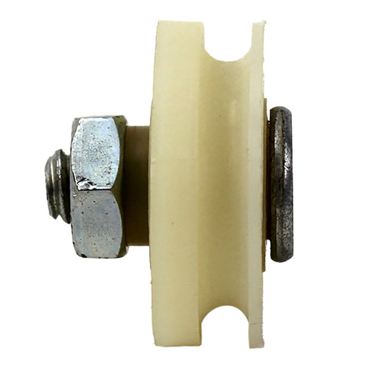 Bottom Mount Roller Assembly with 1 Inch Nylon Wheel Diameter for Sliding Screen Doors