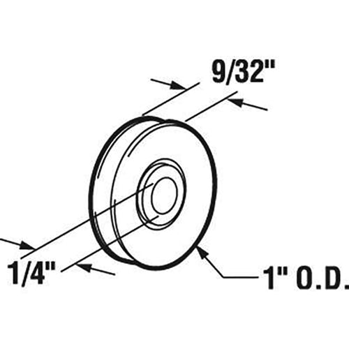 Door Roller For Sliding Screen Doors 1 Inch Bottom Mount Nylon Door Roller - Door Roller For Sliding Screen Doors 1 Inch Bottom Mount Nylon Door Roller
