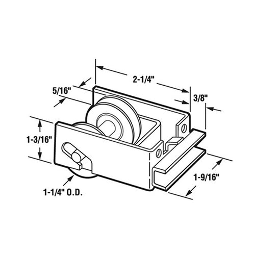 Sliding Door Tandem Roller Nylon Ball Bearing Sliding Door Dual Roller 1.25 Inch Nylon Wheel Roller - Sliding Door Tandem Roller Nylon Ball Bearing Sliding Door Dual Roller 1.25 Inch Nylon Wheel Roller