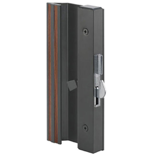Sliding Patio Door Handle 4-15/16 Inch Hole Center Low Profile Black Powder Coat