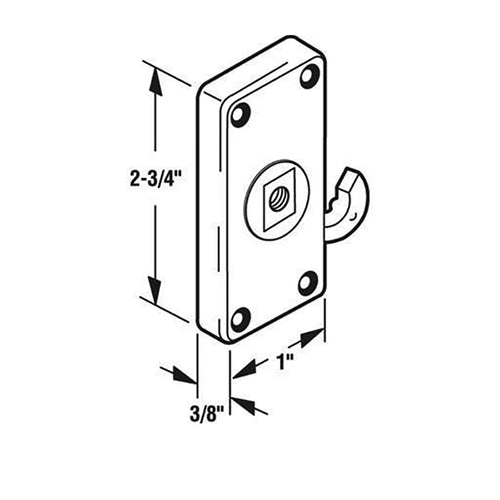 Non-Handed Latch Replacement for Sliding Screen Door - Non-Handed Latch Replacement for Sliding Screen Door