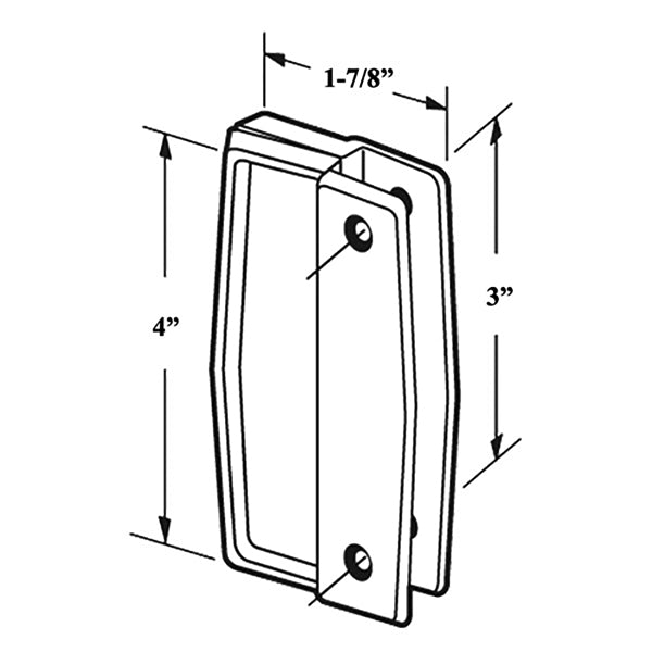 Non-Handed Latch & Pull Handle Set for Sliding Screen Door - Black - Non-Handed Latch & Pull Handle Set for Sliding Screen Door - Black