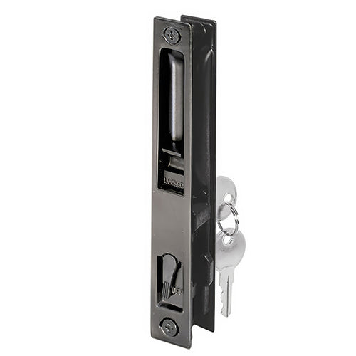 Keyed Handle Set for Sliding Patio Door Flush Mount Hook Style Latch - Keyed Handle Set for Sliding Patio Door Flush Mount Hook Style Latch