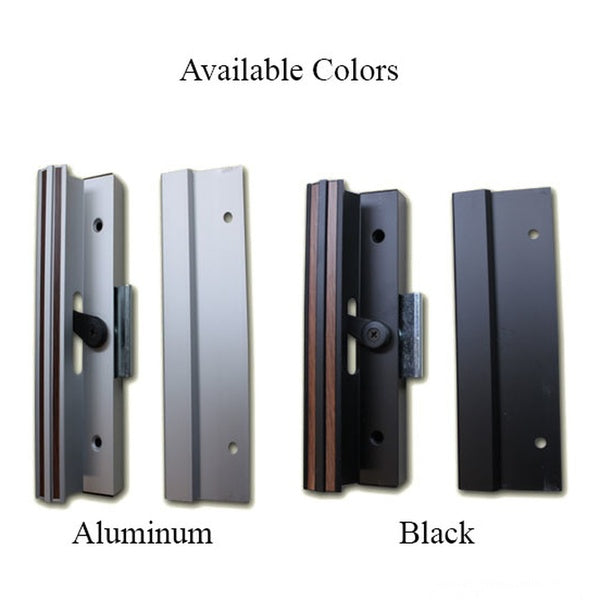 Handle Set for Sliding Patio Doors Extruded Aluminum Inside and Outside Pull 4-15/16 Inch Screw Hole Spacing - Handle Set for Sliding Patio Doors Extruded Aluminum Inside and Outside Pull 4-15/16 Inch Screw Hole Spacing