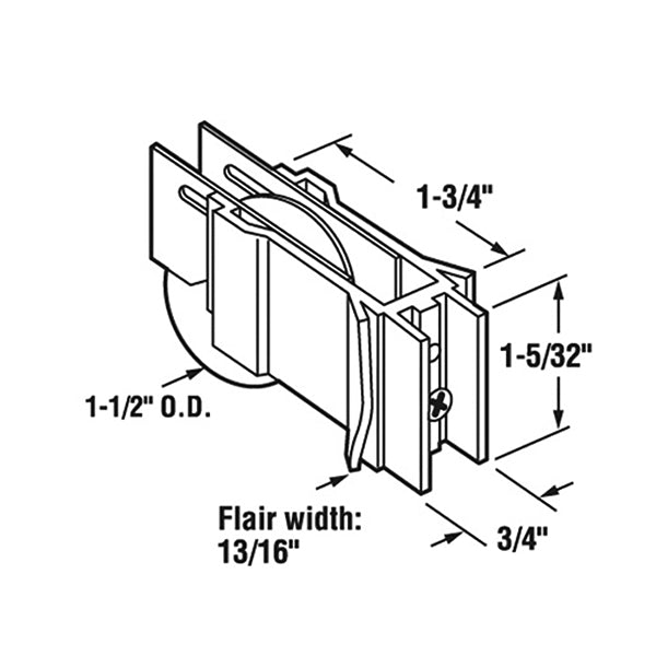 Sliding Door Roller With Adjustable Steel Housing 1.5 Inch Steel Wheel - Sliding Door Roller With Adjustable Steel Housing 1.5 Inch Steel Wheel