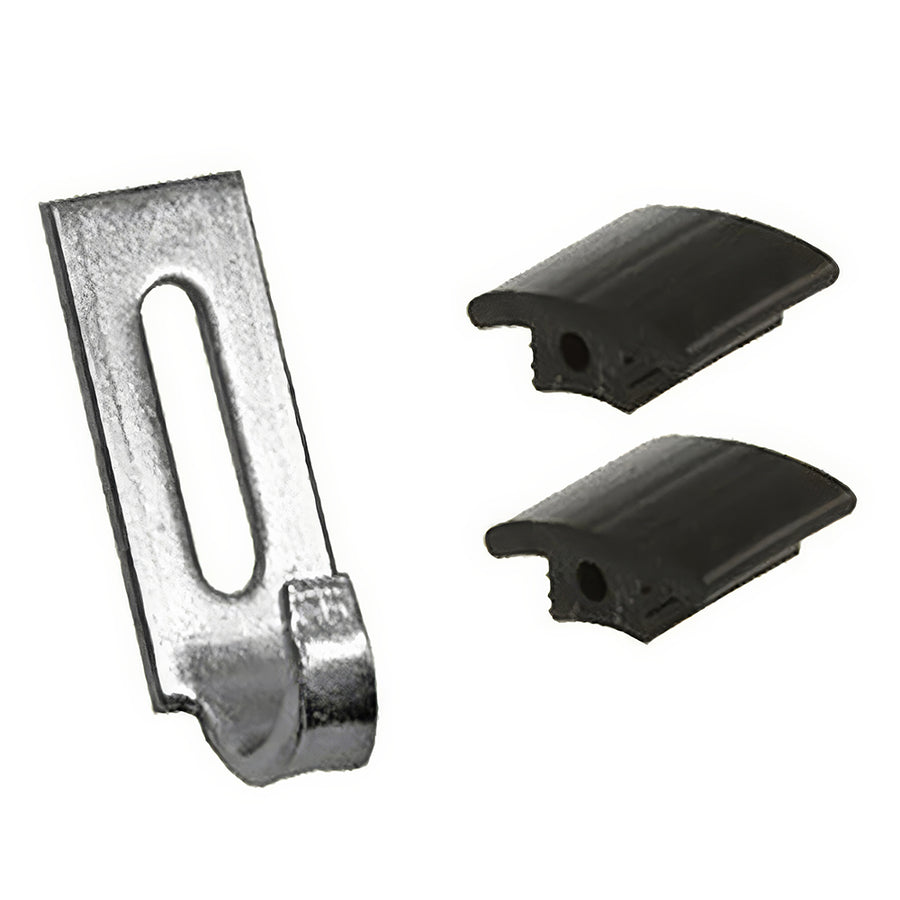 Steel Latch Strike with 2 Vinyl Top Guides for Sliding Screen Door - Steel Latch Strike with 2 Vinyl Top Guides for Sliding Screen Door