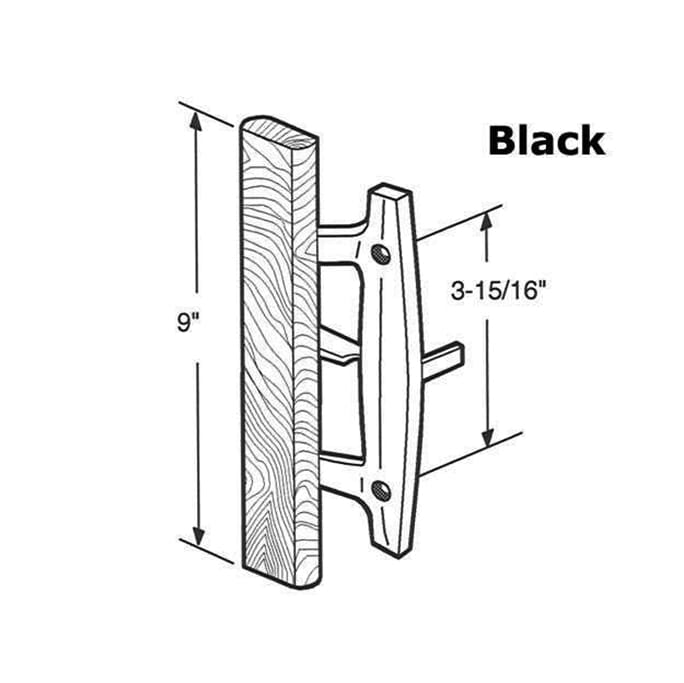 Inside Handle, 3-15/16 holes, Sliding Patio Door -  Choose Color - Inside Handle, 3-15/16 holes, Sliding Patio Door -  Choose Color