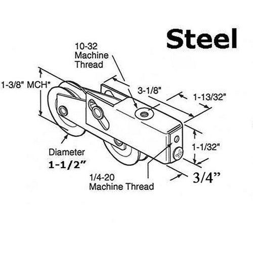Door Roller For Sliding Glass Patio Door Roller 1.5 Inch Steel Dual Wheel - Door Roller For Sliding Glass Patio Door Roller 1.5 Inch Steel Dual Wheel