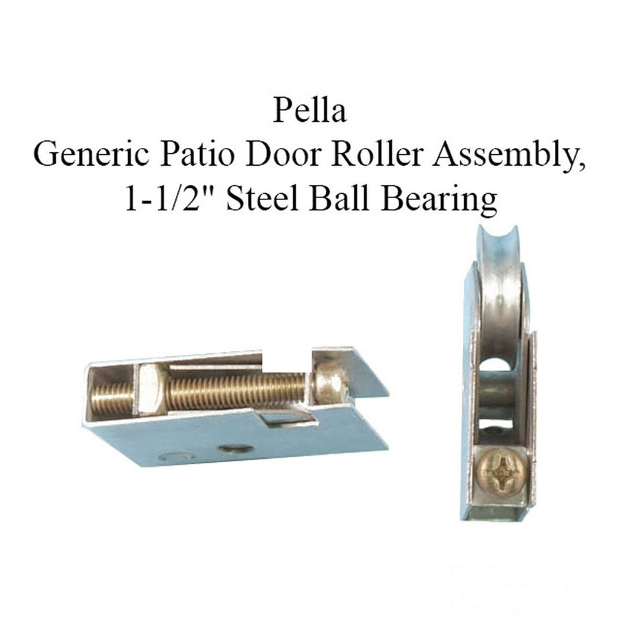 Pella Patio Door Roller Single Wheel, 1.5 Inch Metal Steel Ball Bearing - Pella Patio Door Roller Single Wheel, 1.5 Inch Metal Steel Ball Bearing
