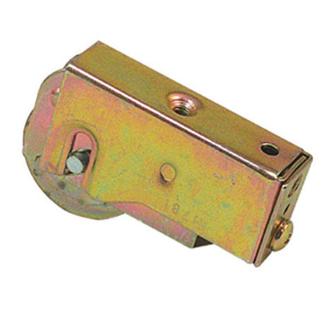 Sliding Door Roller Single Steel Roller Assembly Ball Bearing Plain Back Housing 1.25 Inch Wheel Diameter