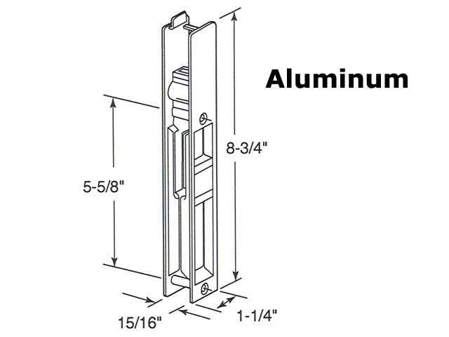 Patio Door Handle Set Flush Type Dummy - Patio Door Handle Set Flush Type Dummy