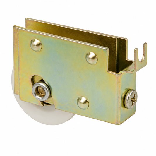 Sliding Door Roller With Adjustable Steel housing 1.25 Inch Nylon Wheel C Tab Housing
