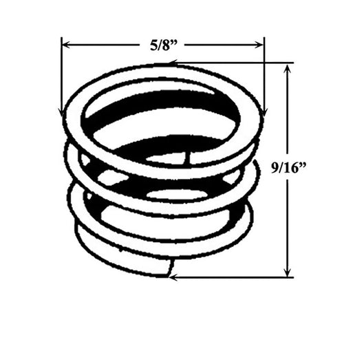 5/8 Inch Diameter Steel Spring for Sliding Screen Door - 5/8 Inch Diameter Steel Spring for Sliding Screen Door