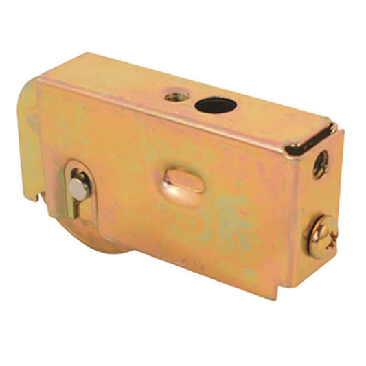 Sliding Door Roller With 1.5 Inch Steel Wheel With Steel Plain Back Housing