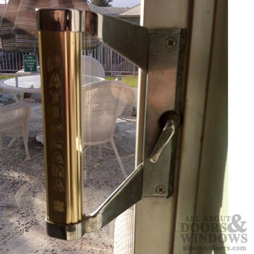 Daryl Patiorama Gold Handle  Outside Keyed  Pull - N/A - Daryl Patiorama Gold Handle  Outside Keyed  Pull - N/A
