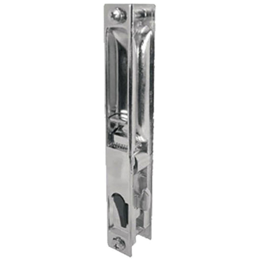 Sliding Patio Door Handleset Flush Tyle Handle 6 5/8 Inch Hole Center Chrome Handle