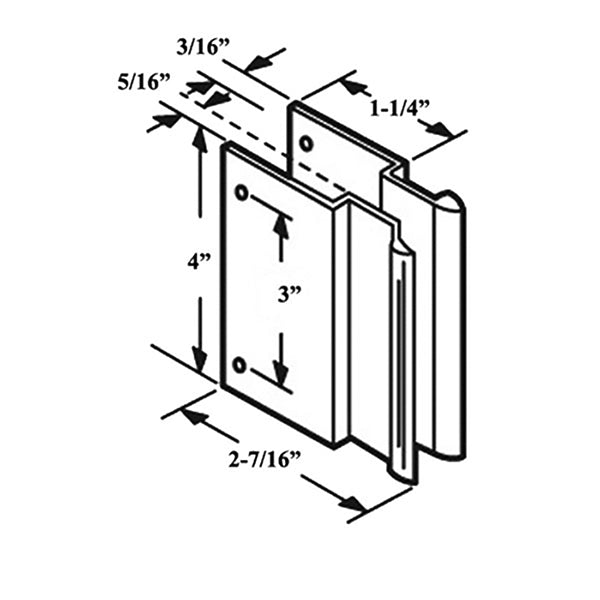 Non-Handed Pull Set for Sliding Screen Door - Aluminum - Non-Handed Pull Set for Sliding Screen Door - Aluminum