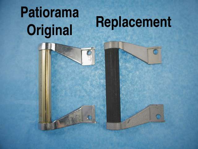 Daryl Patiorama Gold Handle Brackets, pairs- Silver Painted - Daryl Patiorama Gold Handle Brackets, pairs- Silver Painted