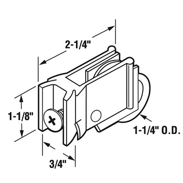 Sliding Door Roller With Adjustable Aluminum Open back Housing 1.25 Inch Steel Wheel - Sliding Door Roller With Adjustable Aluminum Open back Housing 1.25 Inch Steel Wheel