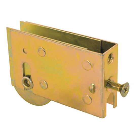 Sliding Door Roller Adjustable Steel Plain Back Housing With 1.5 Inch Steel Wheel