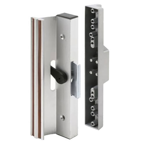 Handle Set for Sliding Patio Doors Clamp Style with Extruded Aluminum Inside Pull Diecast Outside Pull - Handle Set for Sliding Patio Doors Clamp Style with Extruded Aluminum Inside Pull Diecast Outside Pull