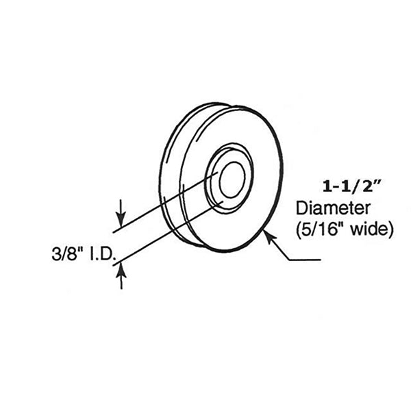 Roller Only, 1-1/2 Diameter Steel Wheel - Roller Only, 1-1/2 Diameter Steel Wheel