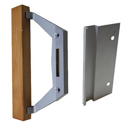 Trimview Sliding Patio Door Handle Set - 3-1/2 Inch Hole Center, Aluminum