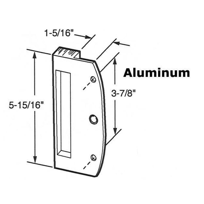 DISCONTINUED - Pull, 3 7/8, Sliding Glass Door - DISCONTINUED - Pull, 3 7/8, Sliding Glass Door
