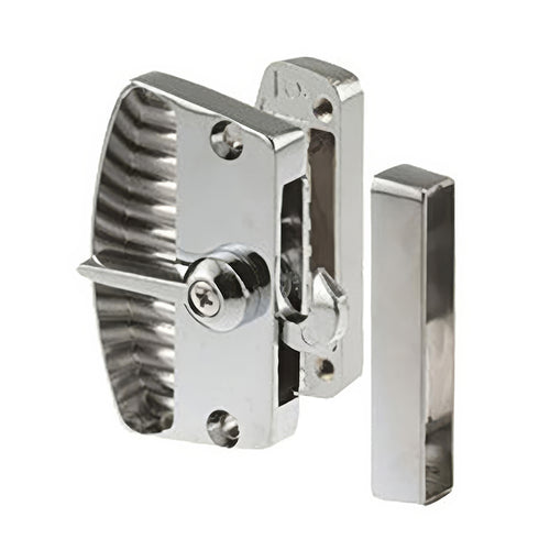 Non-Handed Deluxe Latch & Pull for Sliding Screen Door - Chrome - Non-Handed Deluxe Latch & Pull for Sliding Screen Door - Chrome