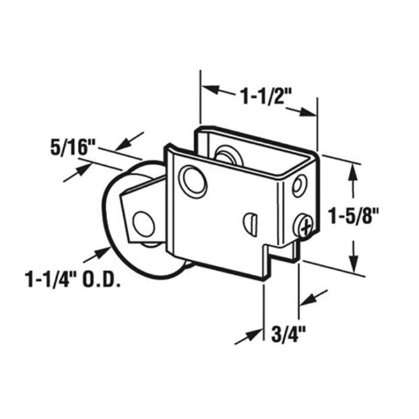 Door Roller With Steel Ball Bearing 1.25 Inch Door Roller For Sliding Doors - Door Roller With Steel Ball Bearing 1.25 Inch Door Roller For Sliding Doors