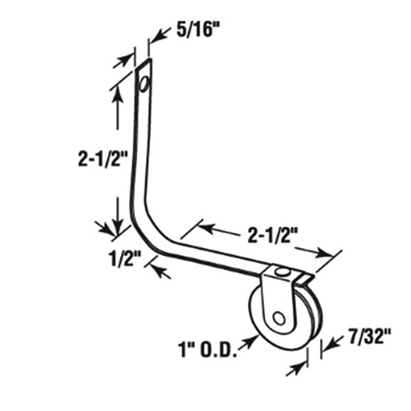 Spring Tension Roller Assembly with 1 Inch Nylon Wheel for Sliding Screen Door - Spring Tension Roller Assembly with 1 Inch Nylon Wheel for Sliding Screen Door