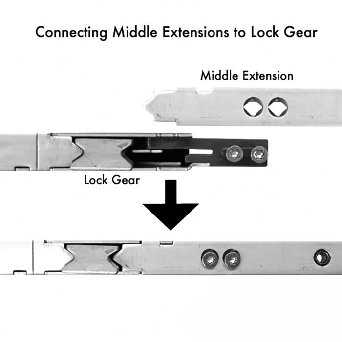 16mm P2000 Active Upper Shootbolt Assembly, Doors 82 - 95.5 - 16mm P2000 Active Upper Shootbolt Assembly, Doors 82 - 95.5