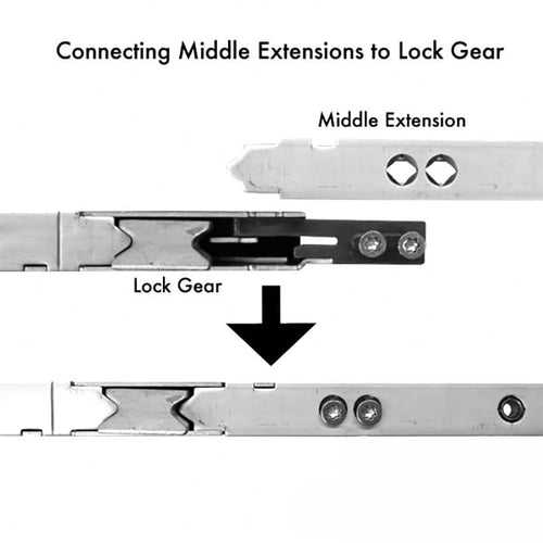 16mm P2000 Active Upper Shootbolt Assembly, Doors 82 - 95.5 - 16mm P2000 Active Upper Shootbolt Assembly, Doors 82 - 95.5