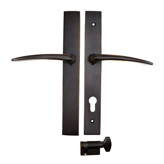 Left Hand Active Non-Keyed Thumbturn with Poseidon Lever