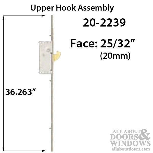 20mm P2000 Active Upper Rhino Hook @ 24-3/8 Assembly - 20mm P2000 Active Upper Rhino Hook @ 24-3/8 Assembly