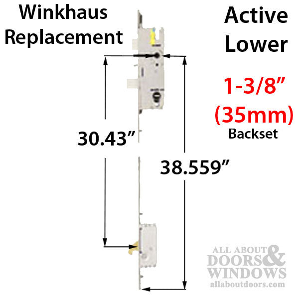 20mm P2000 Active Lower 35/92 Rhino Hook @ 30.429, Winkhaus OML, 38.559 HH - 20mm P2000 Active Lower 35/92 Rhino Hook @ 30.429, Winkhaus OML, 38.559 HH