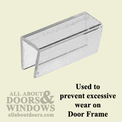 5/16 Inch Clear Plastic Bottom Track Guide for Sliding Screen Door - 5/16 Inch Clear Plastic Bottom Track Guide for Sliding Screen Door