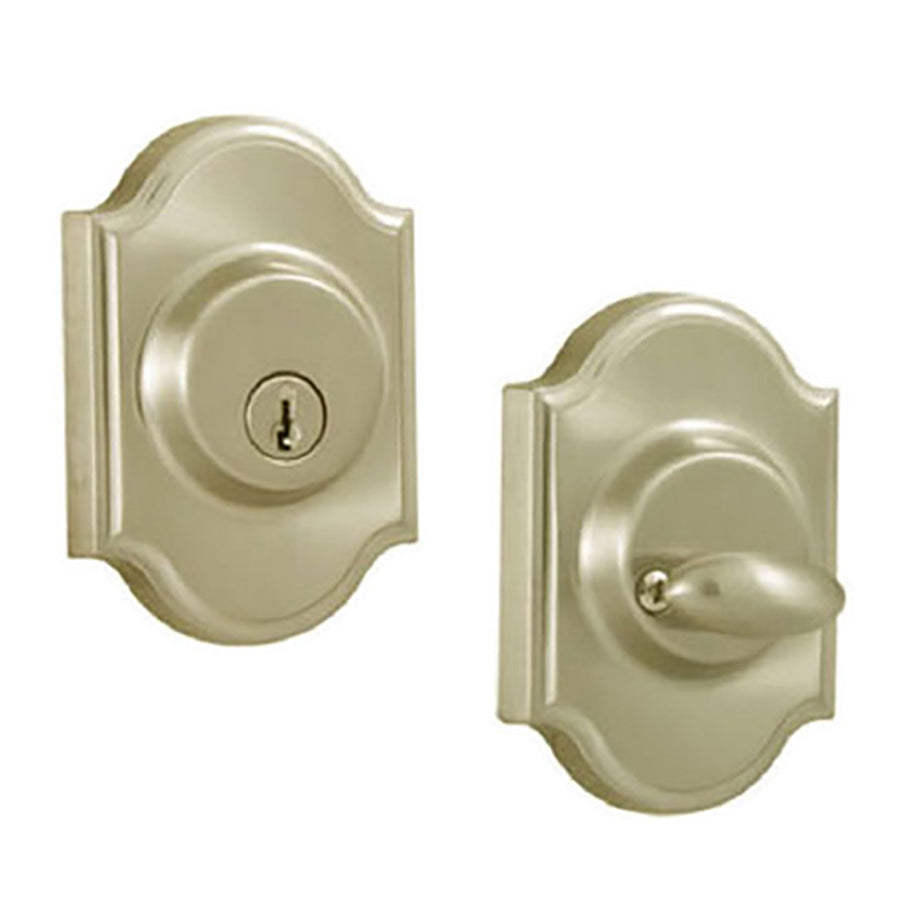Weslock Deadbolt Keyed Cylinder With Thumbturn Polished Brass Deadbolt - Weslock Deadbolt Keyed Cylinder With Thumbturn Polished Brass Deadbolt