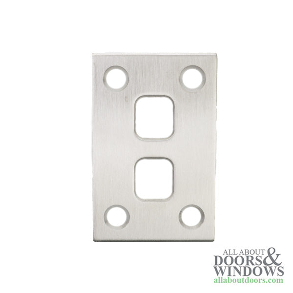 P3000 Strike Plate, Shootbolt Double  .063  Flat  - 304SS - P3000 Strike Plate, Shootbolt Double  .063  Flat  - 304SS