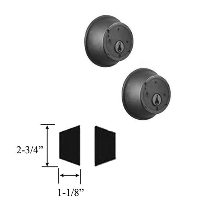Weslock Deadbolt 7772-P - Double Cylinder -  Weathered Pewter - Weslock Deadbolt 7772-P - Double Cylinder -  Weathered Pewter