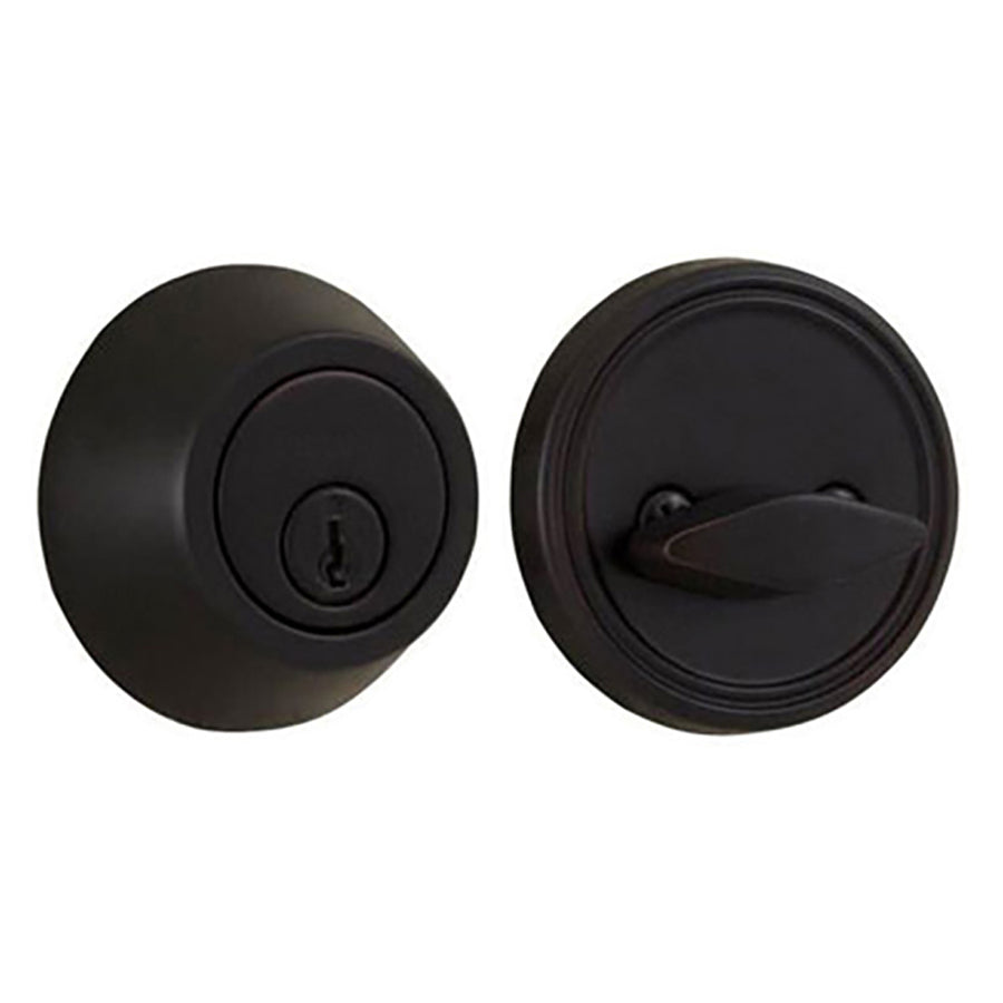 Weslock Single Cylinder Deadbolt w/ Adjustable Backset & Deadbolt Strike Oil Rubbed Bronze - Weslock Single Cylinder Deadbolt w/ Adjustable Backset & Deadbolt Strike Oil Rubbed Bronze