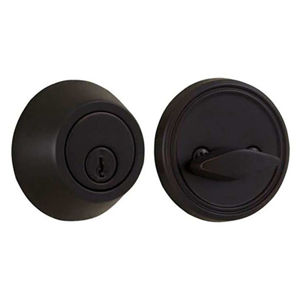 Weslock Single Cylinder Deadbolt w/ Adjustable Backset & Deadbolt Strike Oil Rubbed Bronze - Weslock Single Cylinder Deadbolt w/ Adjustable Backset & Deadbolt Strike Oil Rubbed Bronze