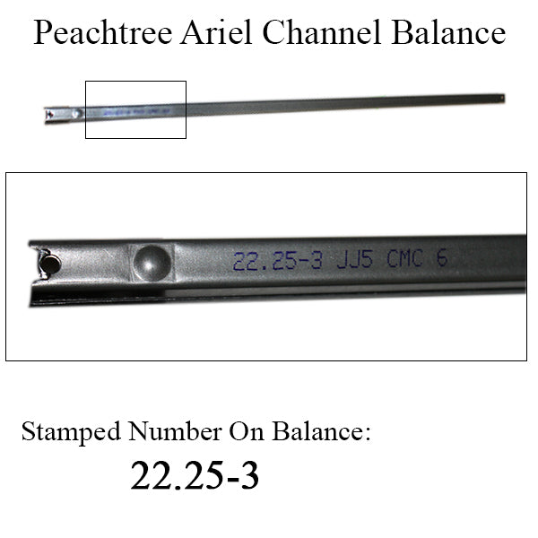 Peachtree Ariel 22-1/4-3 Channel Balance, 2454, 3054 Non-Tilt Window - Peachtree Ariel 22-1/4-3 Channel Balance, 2454, 3054 Non-Tilt Window