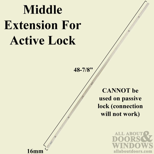 16mm P2000 Active Upper Shootbolt Assembly, Doors 82 - 95.5 - 16mm P2000 Active Upper Shootbolt Assembly, Doors 82 - 95.5